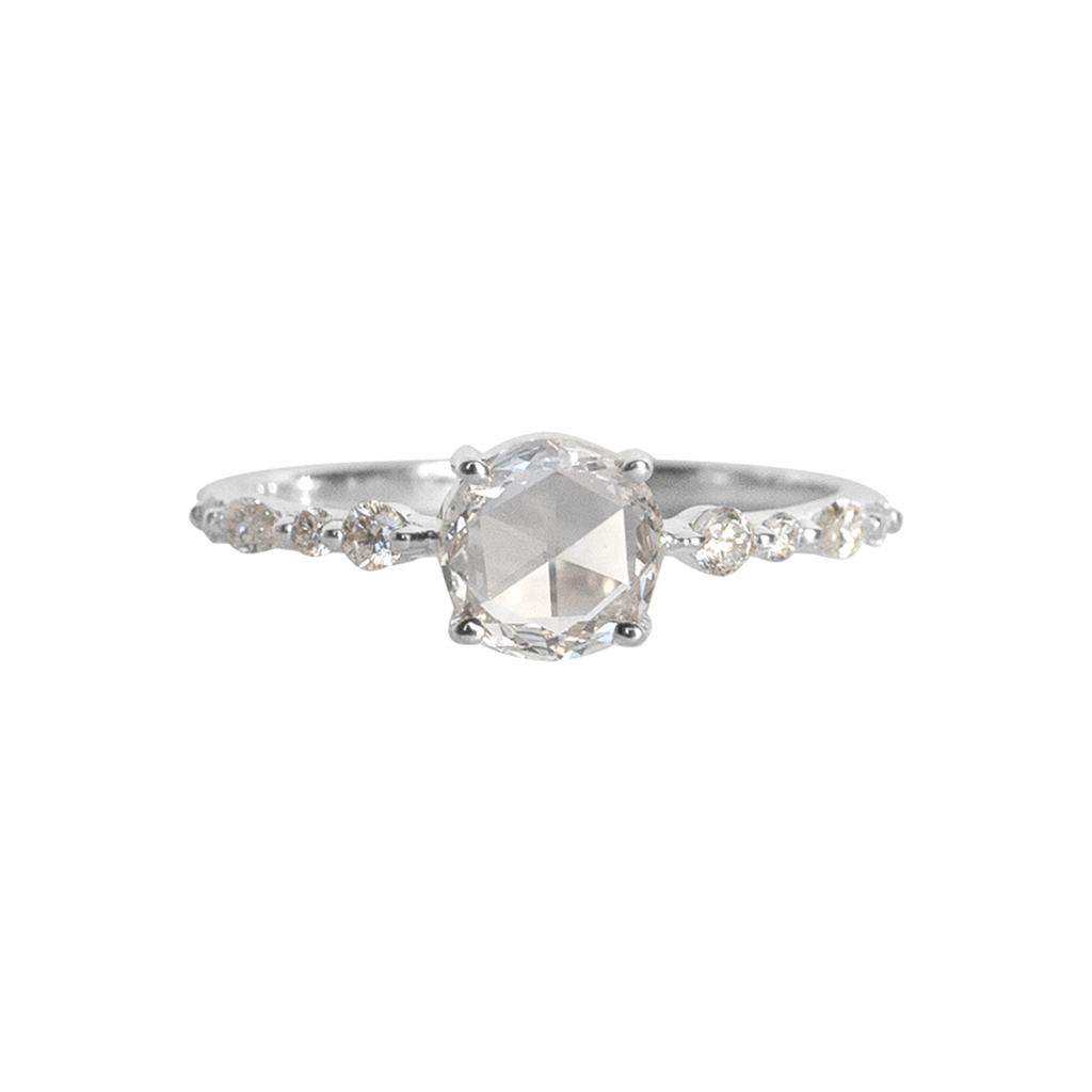 Solitaire diamond ring.