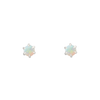 Opal earrings white gold