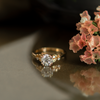 floral engagement ring