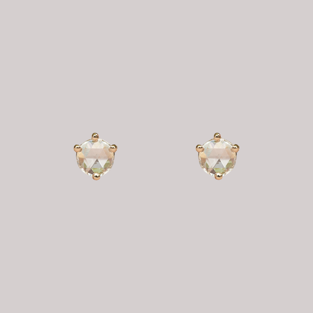 delicate diamond studs