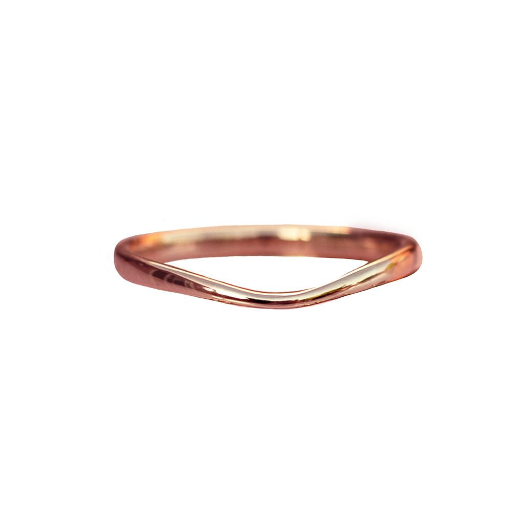 14k gold wave band.